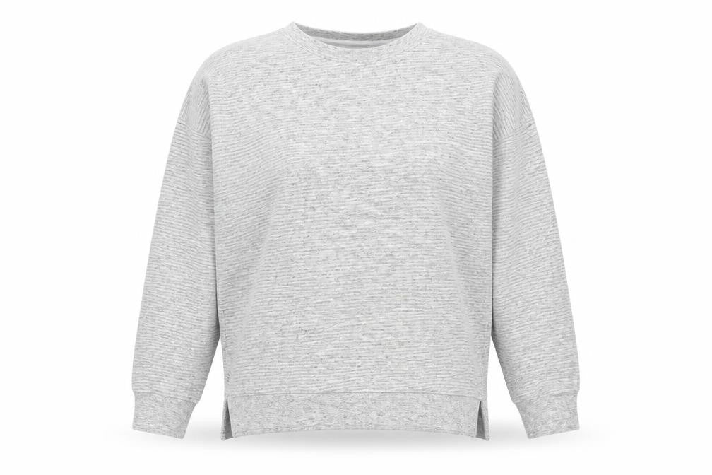 Front view of New Look women’s grey jumper, size UK 14