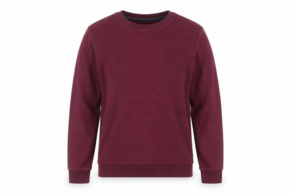 Front view of River Island women’s red jumper, size M