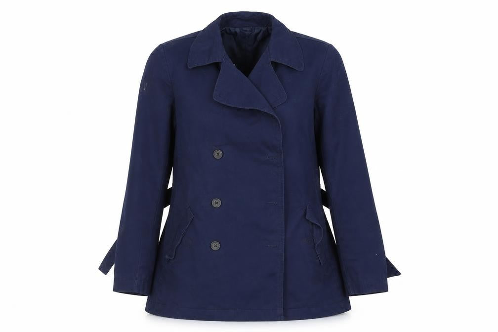 Front view of Gap women’s blue jacket blazer, size M