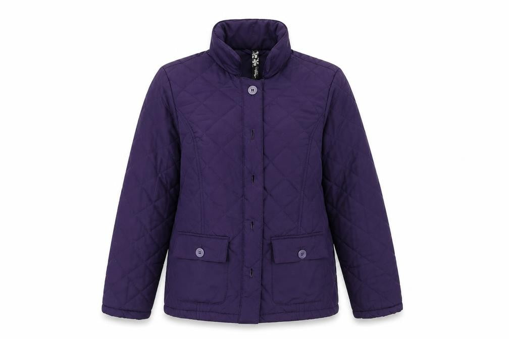 Front view of Dash women’s blue full zip jumper, size UK 12