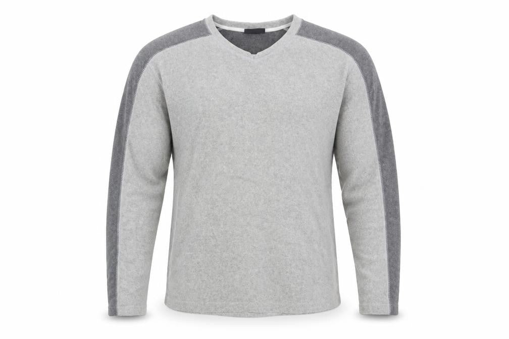 Front view of Active men’s grey jumper, size L