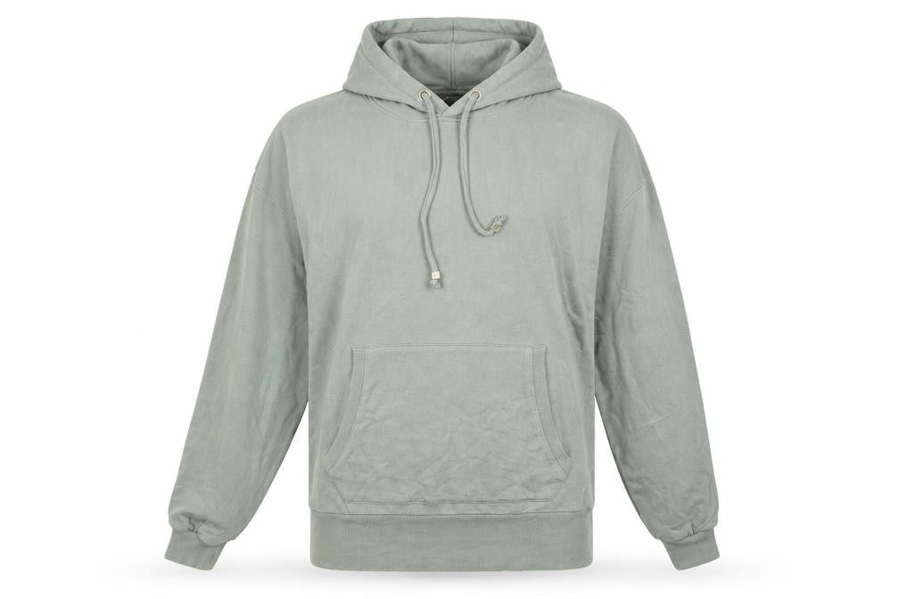 Front view of F&F women’s green pullover hoodie, size UK 8