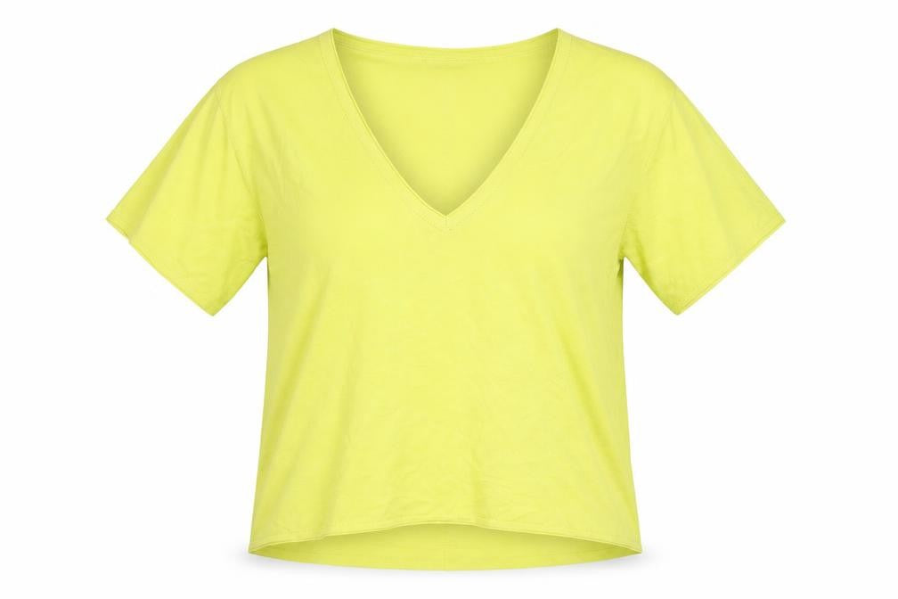 Cole Brooke by Windsmoor Womens Green  Knit Basic Blouse Size M  - Lime Green / Yellow