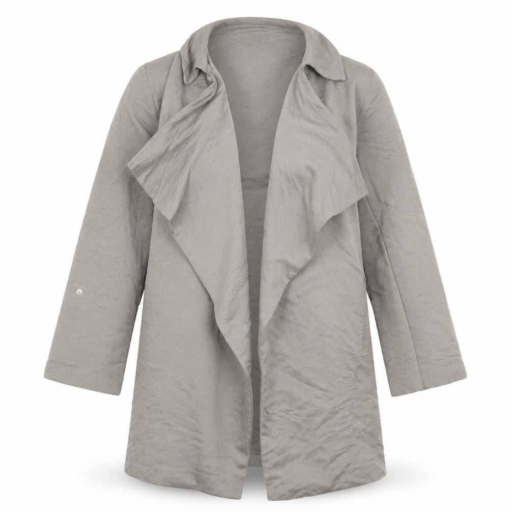 Front view of New Look women’s grey jacket, size UK 10