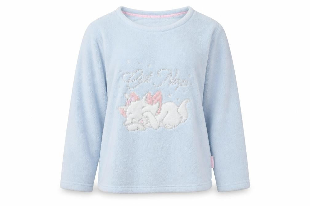 Front view of Disney women’s blue top pyjama top, size M