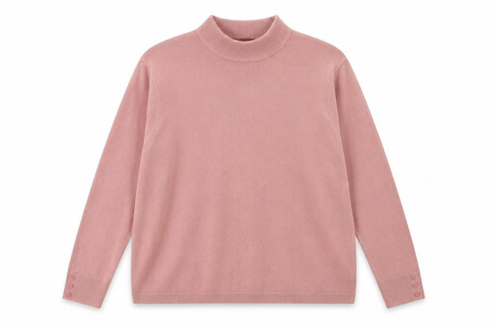 Front view of PALM TREE women’s pink jumper, size XL