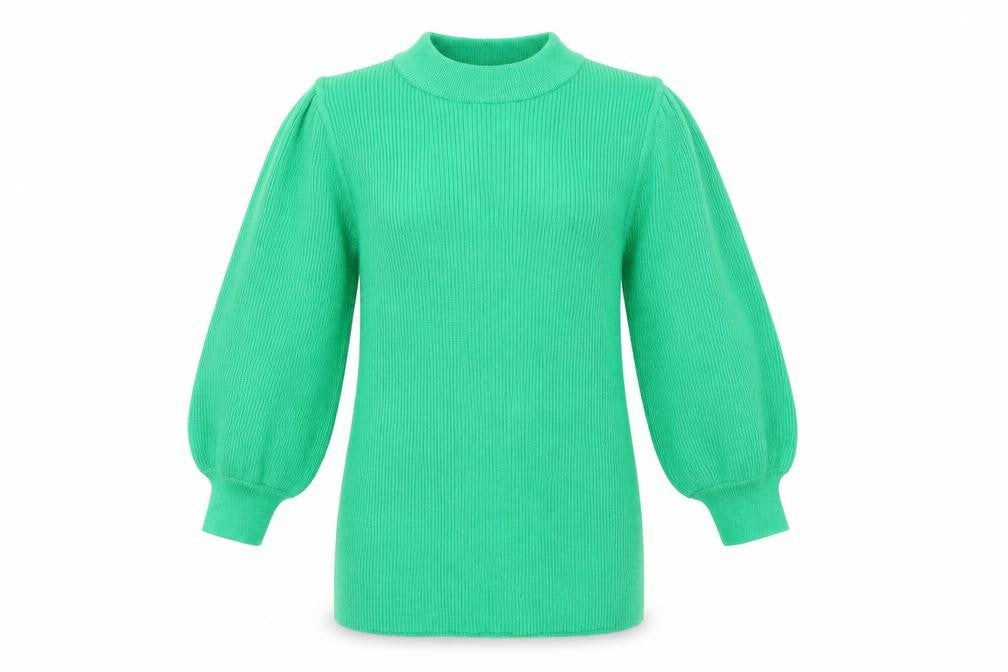 Front view of Tu women’s green jumper, size UK 8