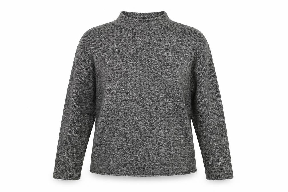 Front view of H&M women’s grey jumper, size S