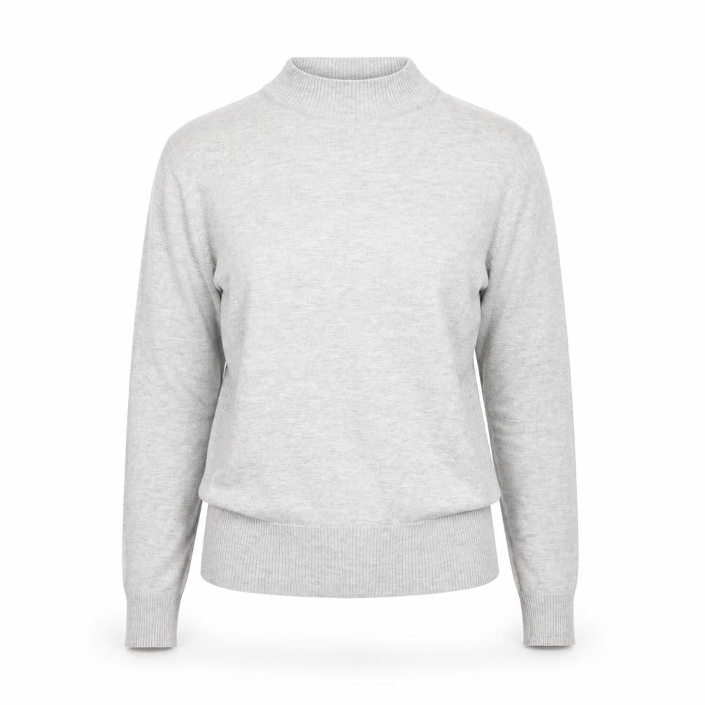 Front view of New Look women’s grey jumper, size UK 12