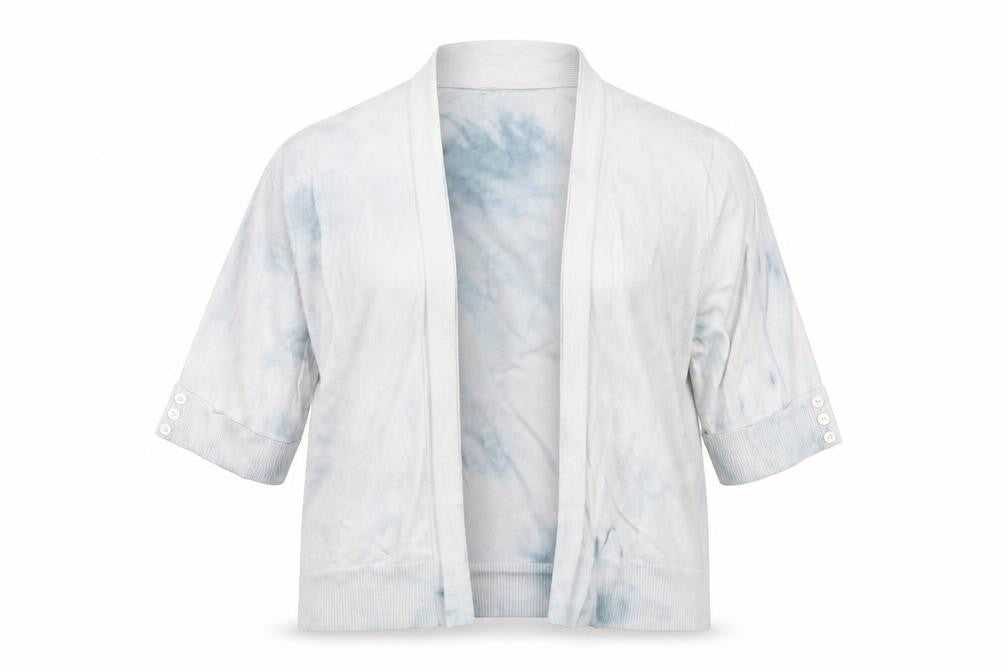 Front view of BHS women’s white cardigan jumper, size UK 18