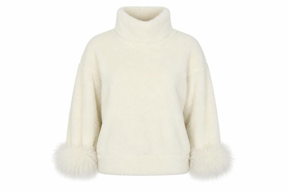 Front view of Matalan women’s white jumper, size S