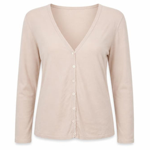 Punt Roma Womens Beige  Knit Cardigan Jumper Size M
