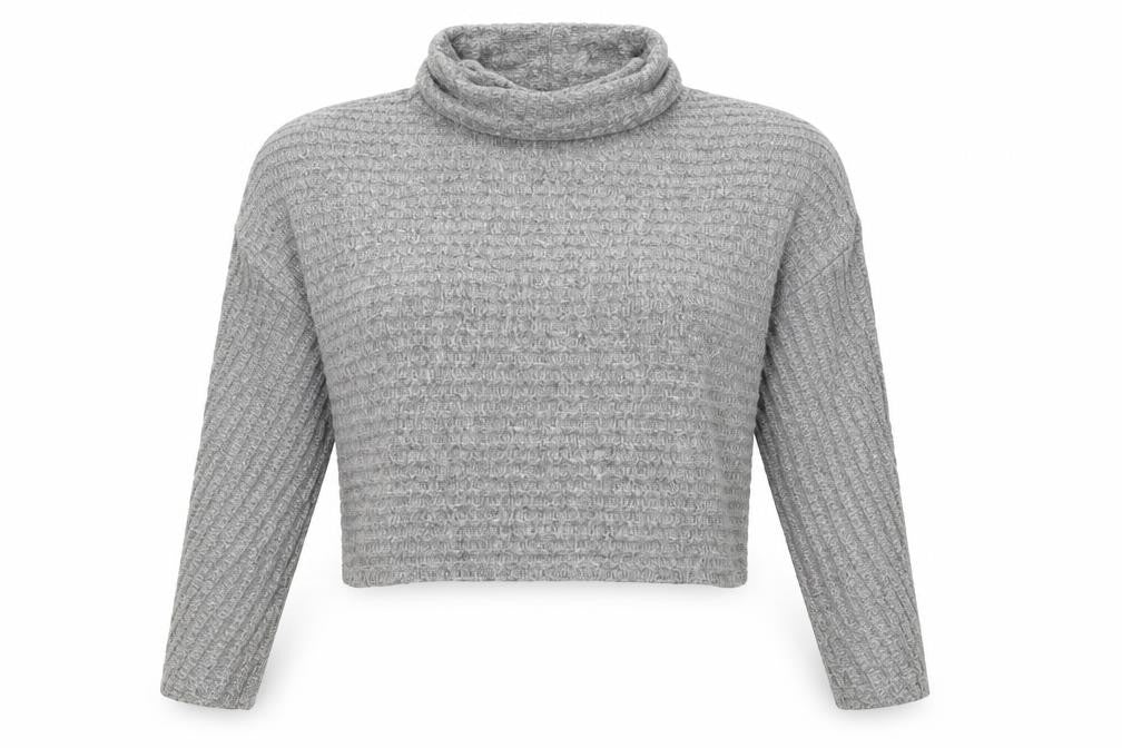 Front view of New Look women’s grey jumper, size S