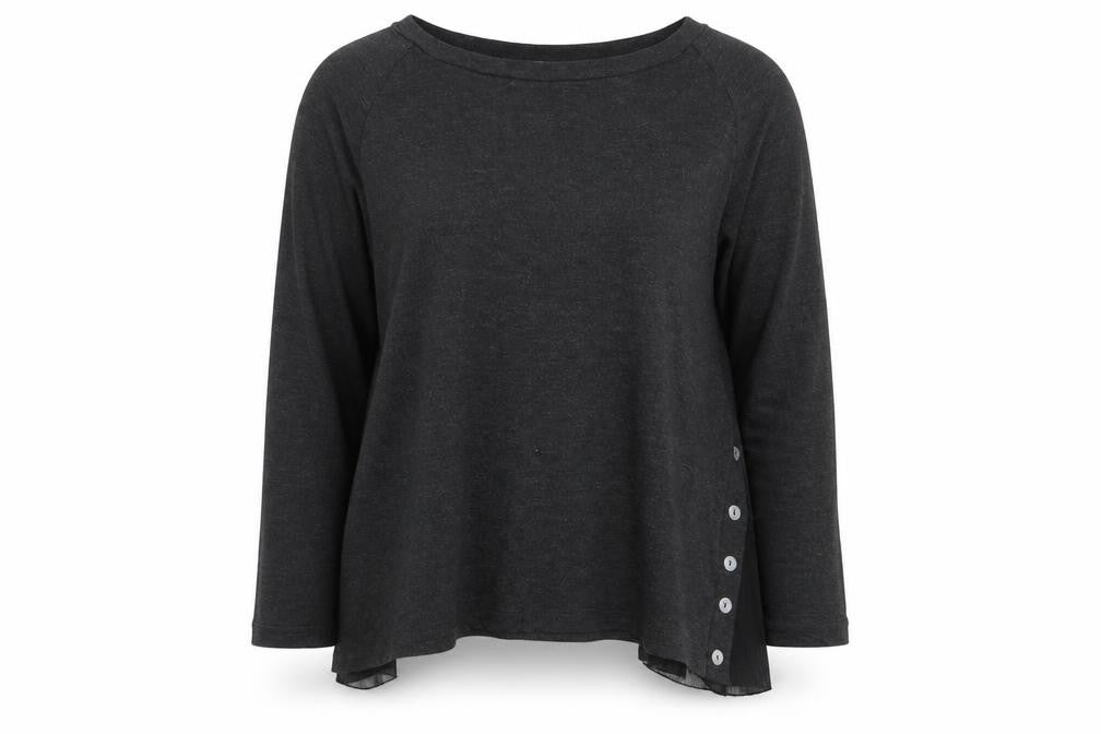 Front view of Soul women’s grey basic t-shirt, size XL