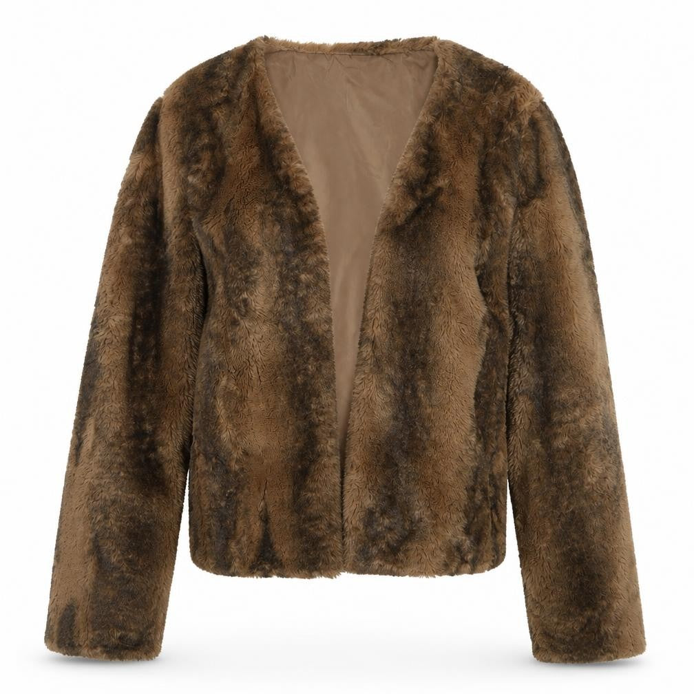 Front view of Next women’s brown jacket, size UK 10