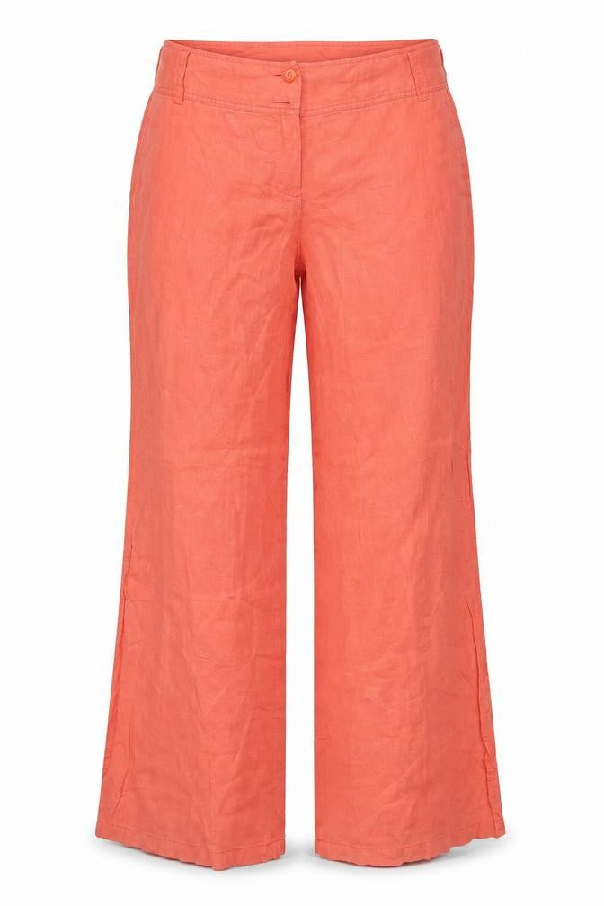 Front view of Steps women’s orange trousers, size UK 42, 32-inch leg