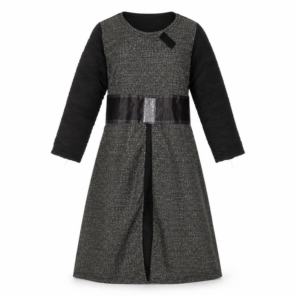 Front view of George boys’ black basic dress shirt, size 3-4, years - starwars
