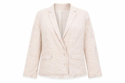 Front view of Warehouse women’s pink jacket suit jacket, size UK 10