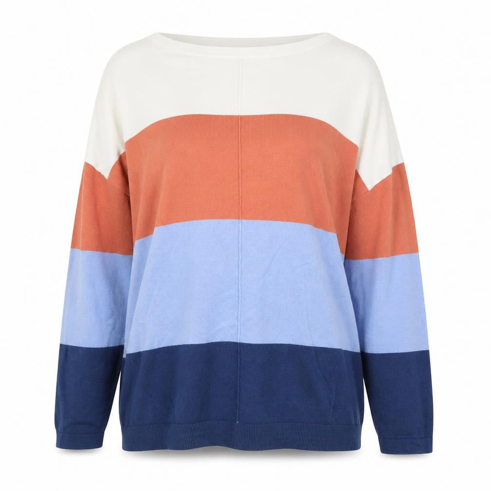 Front view of Isela women’s blue jumper, size L