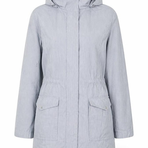 Bonmarché Womens Blue Striped  Jacket Coat Size 12