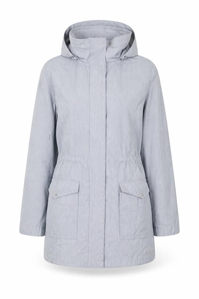 Bonmarché Womens Blue Striped  Jacket Coat Size 12
