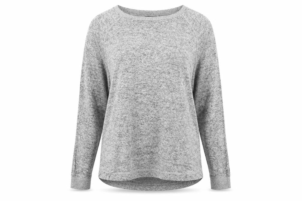Front view of Modern Soul women’s grey knit jumper, size M