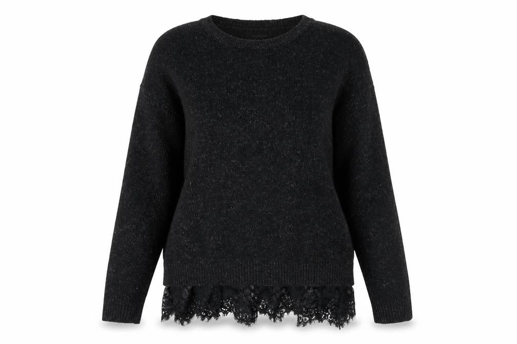 Front view of Atmosphere women’s black jumper, size UK 10