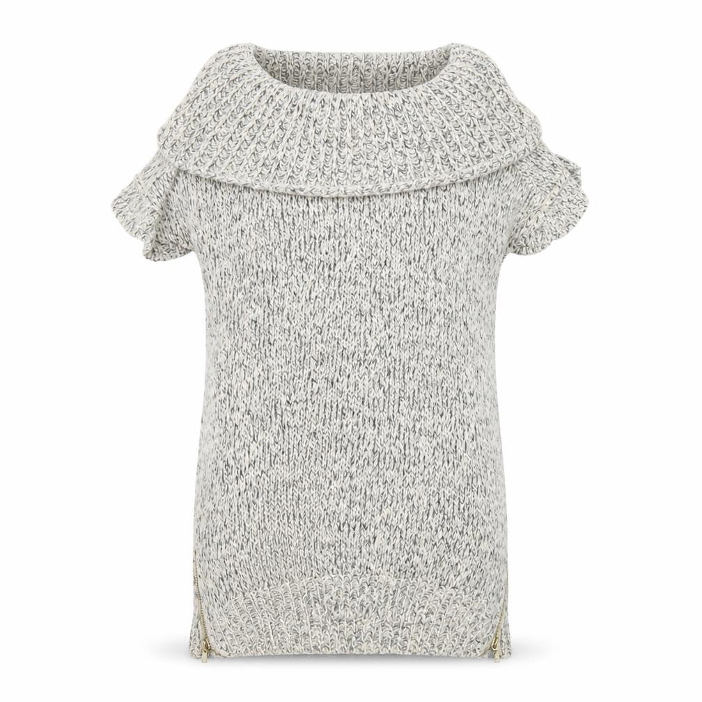 Front view of New Look women’s grey jumper, size S