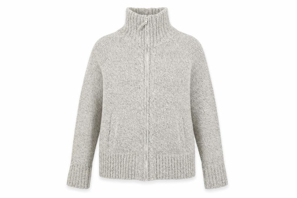 Front view of Berketex women’s beige jacket, size UK 10