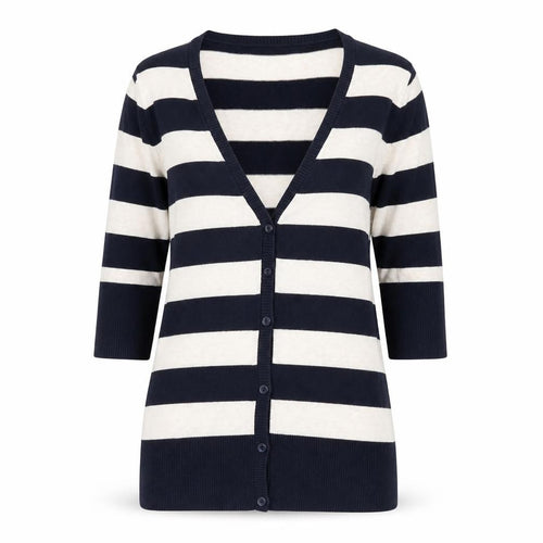 ASOS Womens Blue Striped  Cardigan Jumper Size 12
