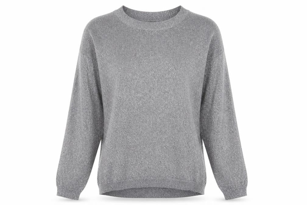 Front view of Primark women’s grey jumper, size UK 10