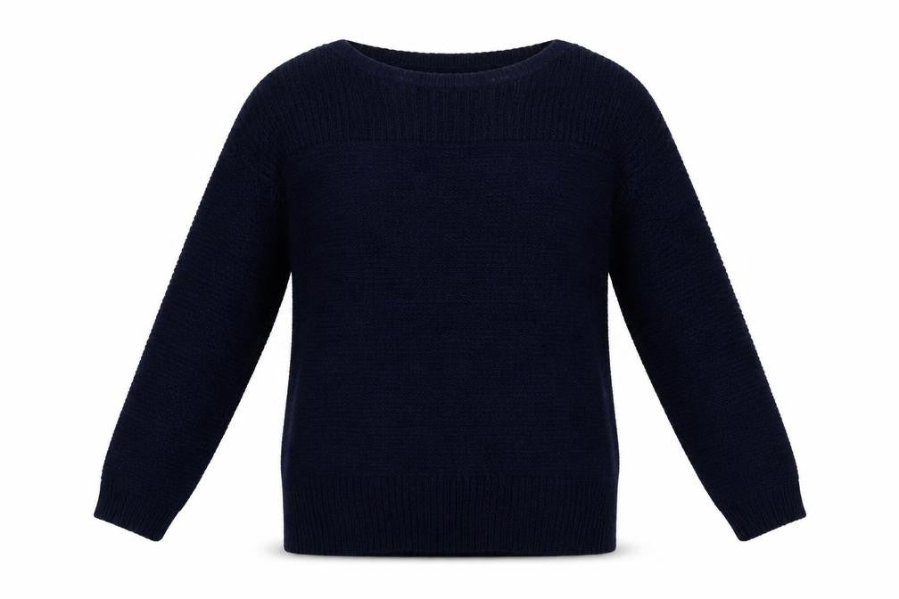 Front view of Wallis women’s blue knit jumper, size S