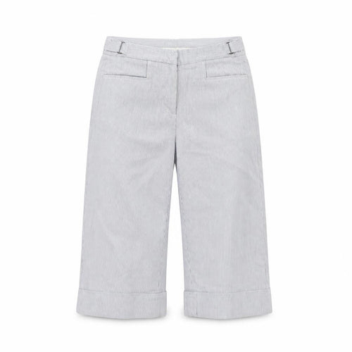 FARH Womens Blue Striped  Cropped Trousers Size 28 in
