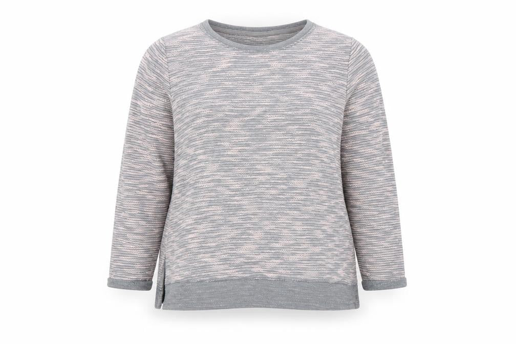 Front view of H&M women’s grey jumper, size L