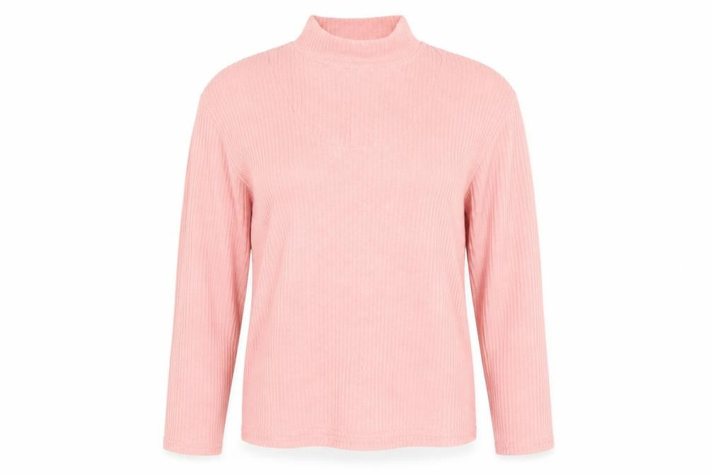 Front view of Preworn women’s pink jumper, size M