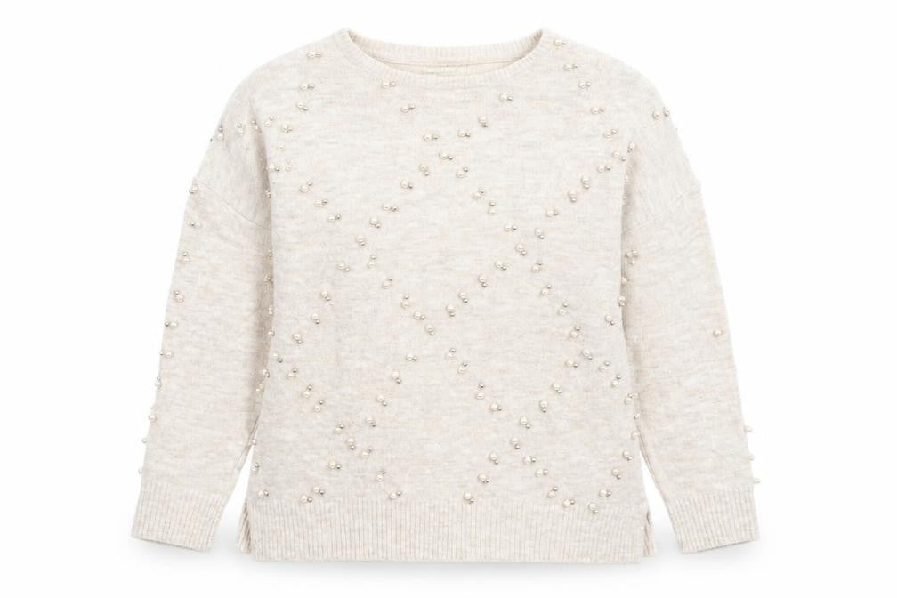 Front view of Tu women’s beige jumper one size