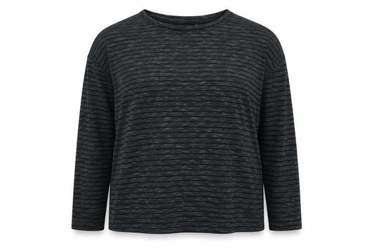 Front view of Next women’s black pullover sweatshirt, size UK 14