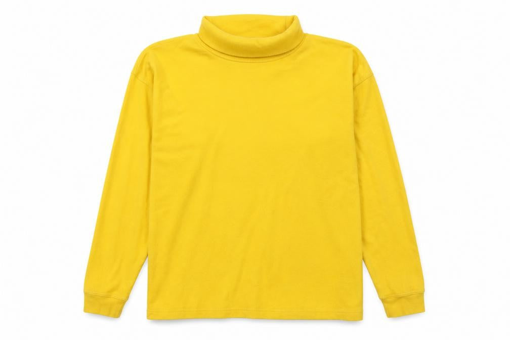 Front view of antartex women’s yellow pullover sweatshirt, size M