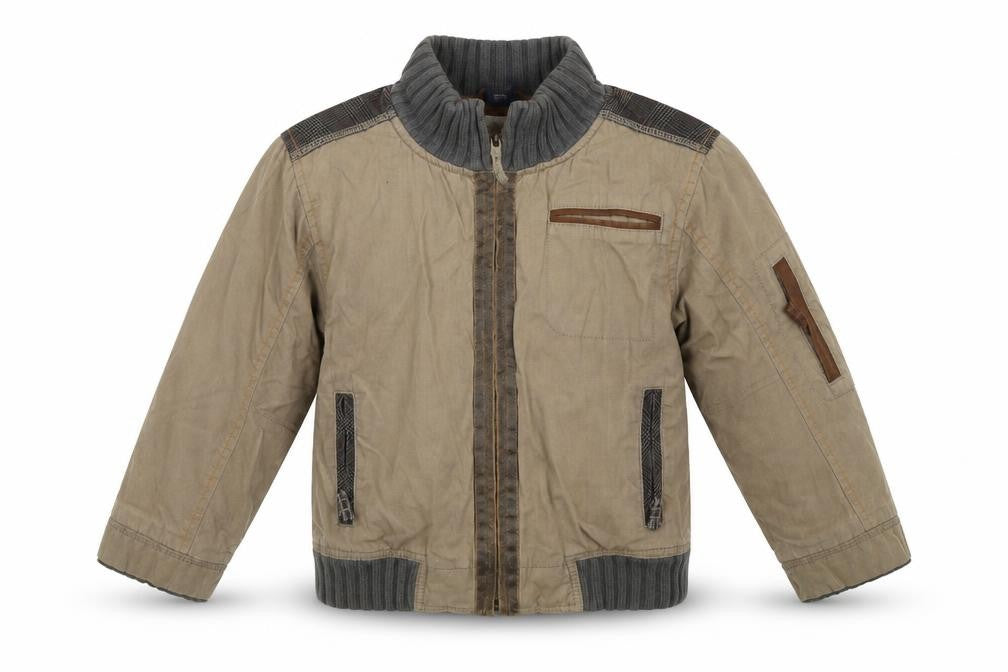 Front view of Next girls’ brown basic coat coat, size 4-5, years