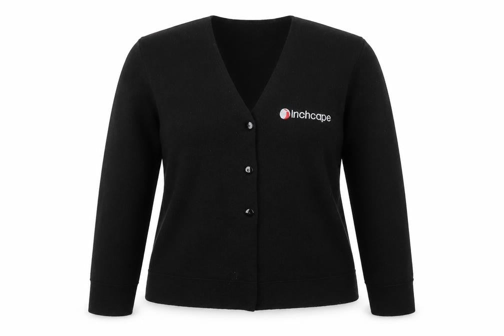 Balmoral Womens Black  Knit Cardigan Jumper Size M