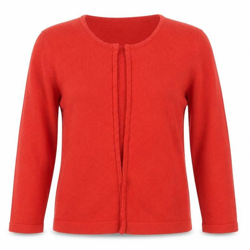 Flirt Womens Red  Knit Cardigan Jumper Size 12