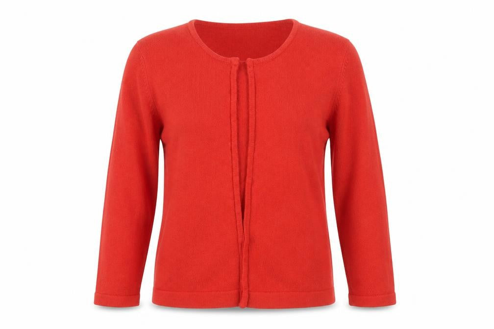 Flirt Womens Red  Knit Cardigan Jumper Size 12
