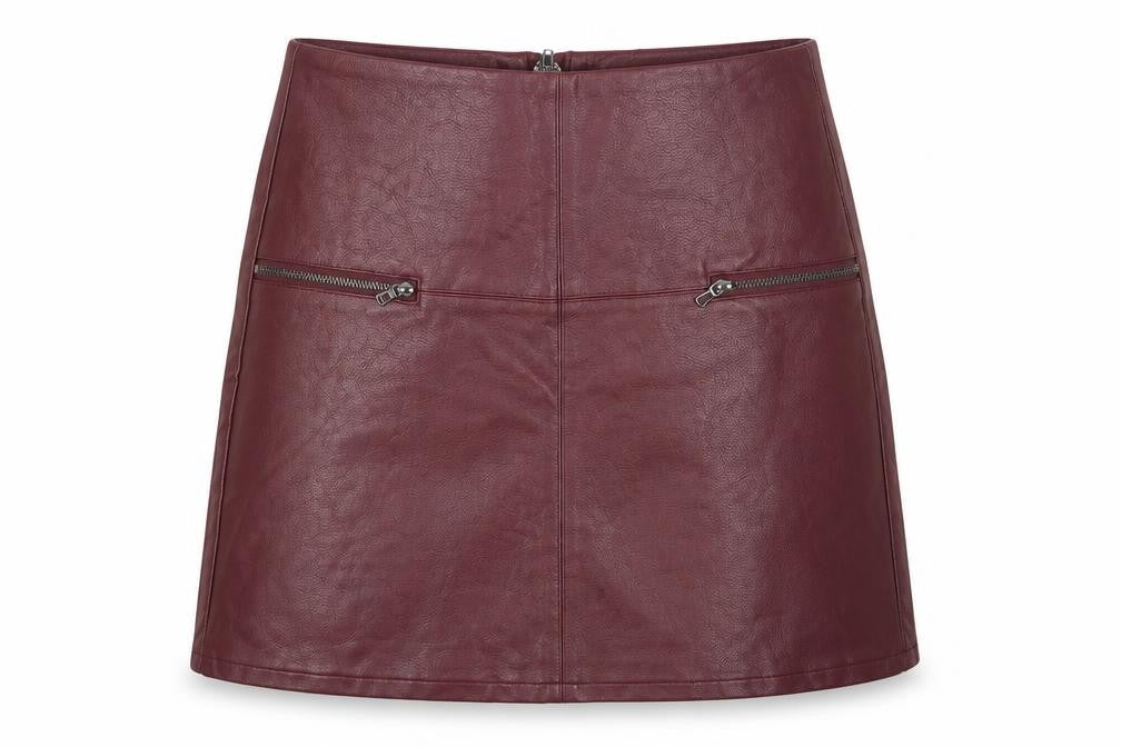 Front view of Primark women’s purple a-line skirt, size UK 8