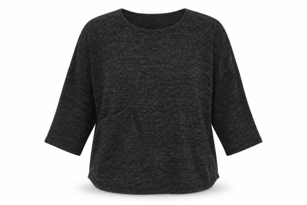 Front view of Preworn women’s grey jumper, size XL