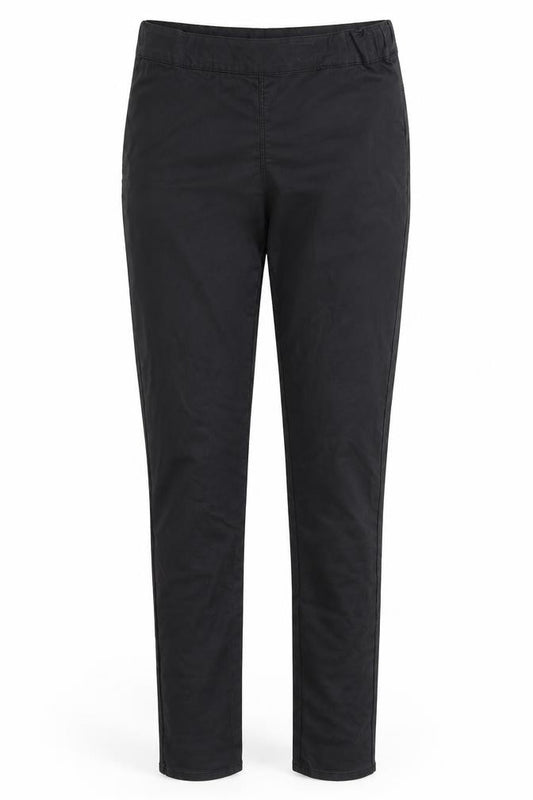 Front view of NAME IT girls’ black capri trousers, size 13, years