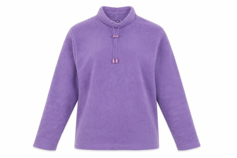 Front view of para women’s purple jumper, size M