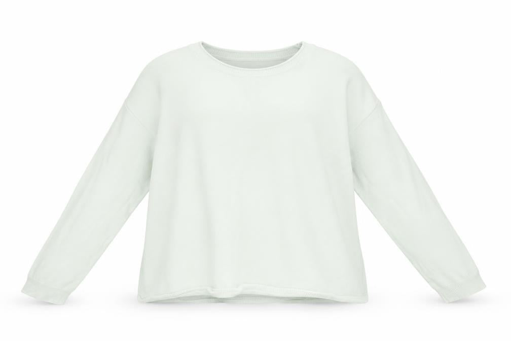 Front view of Gap girls’ green jumper, size L