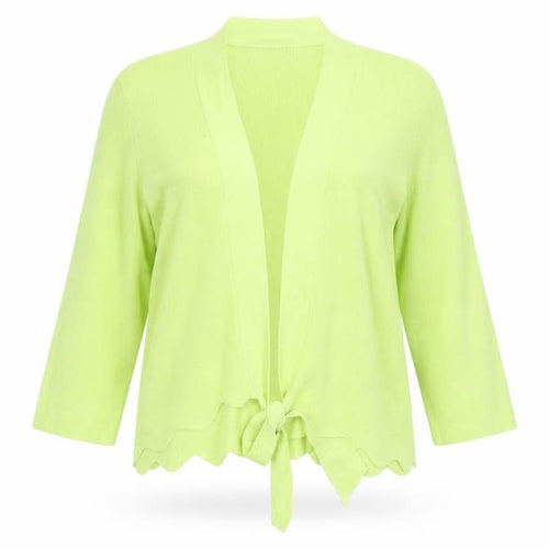 Ellie Womens Green  Knit Cardigan Jumper Size L