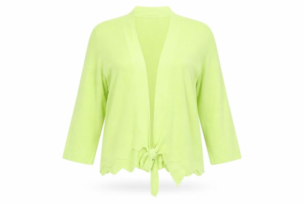 Ellie Womens Green  Knit Cardigan Jumper Size L