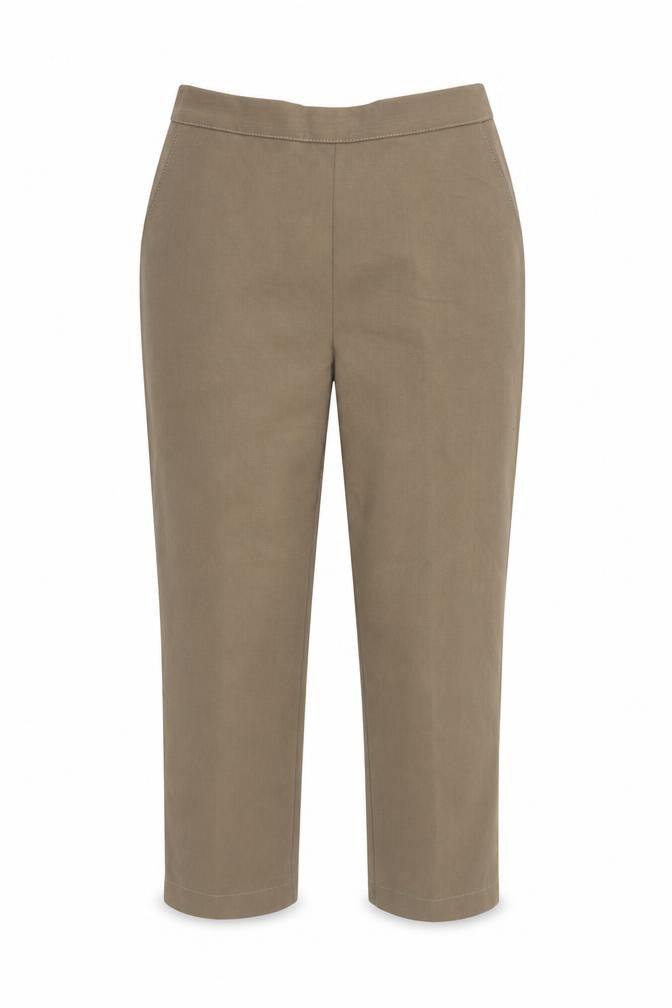 Emma Collction Womens Beige   Cropped Trousers Size 10 L23 in